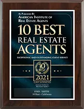 2021 10 Best Real Estate Agent Award